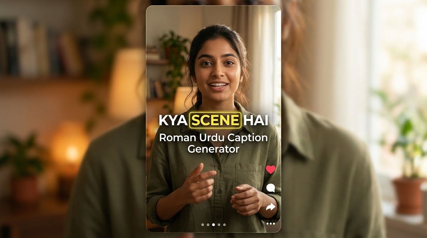 Roman Urdu Caption Generator for Reels and TikTok