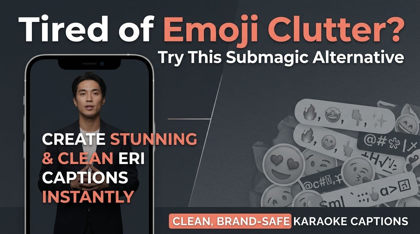Submagic Alternative: Animated Captions Without Emoji Clutter