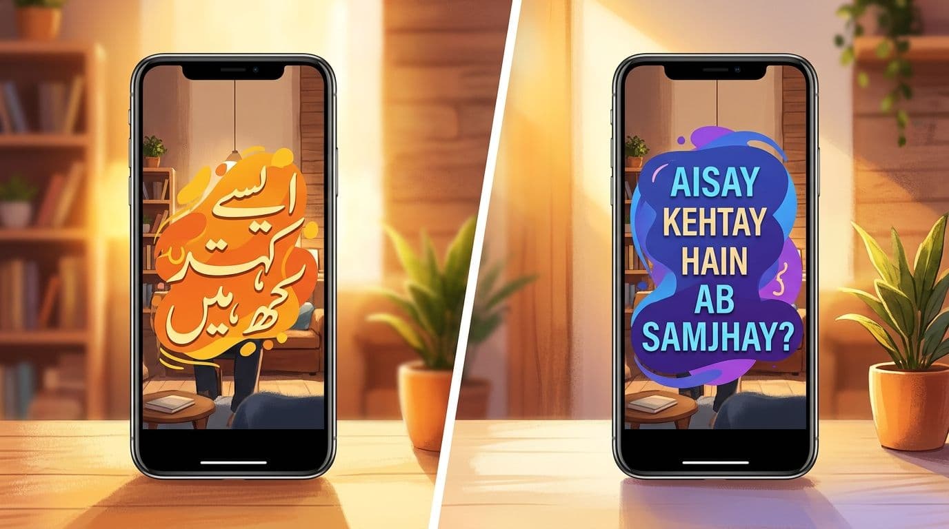 Urdu vs Roman Urdu Captions: Which Script Should You Publish?